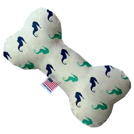 MIRAGE PET PRODUCTS Seahorses 6 in. Stuffing Free Bone Dog Toy 1260-SFTYBN6